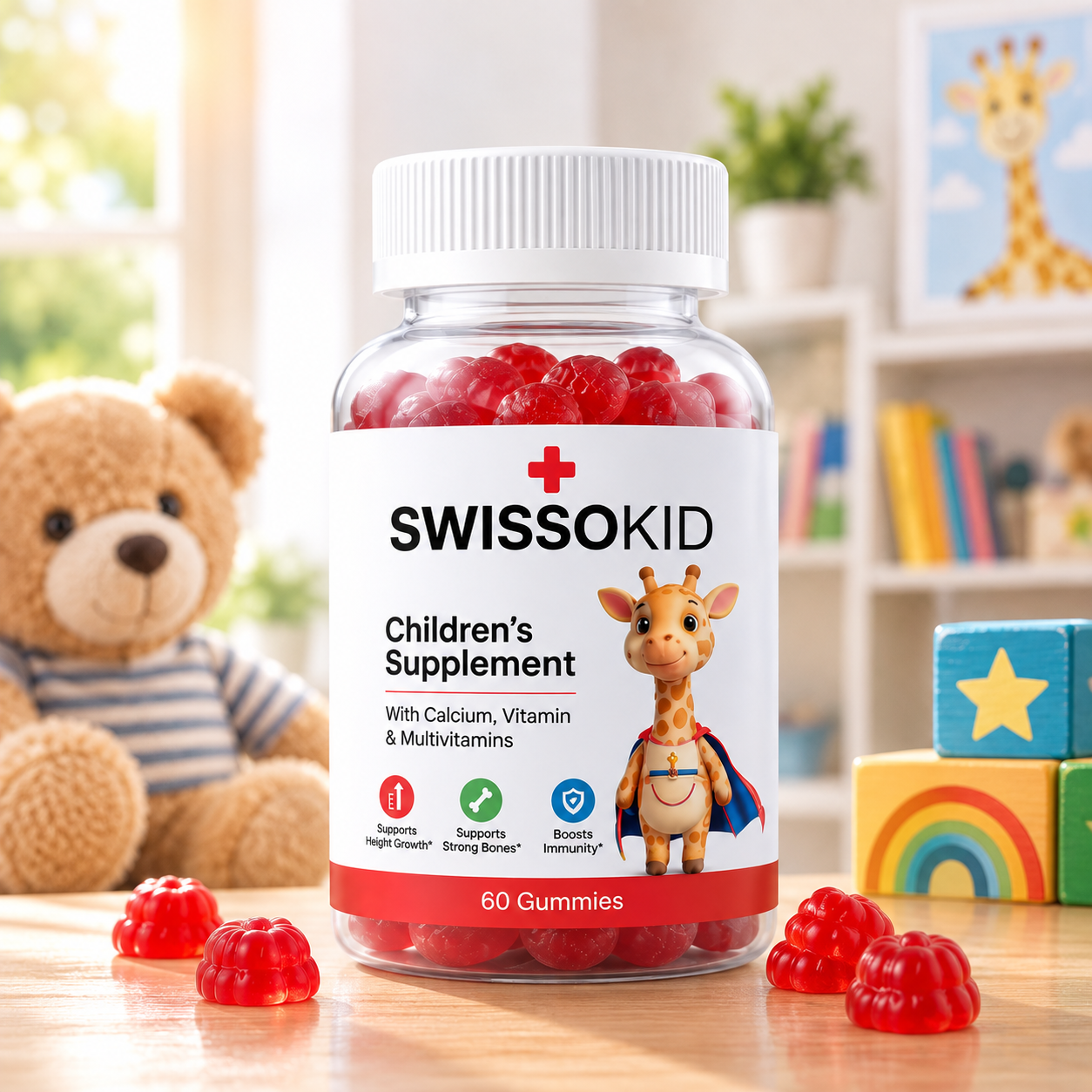 SWISSOKID™ Gummies for Healthy Growing Kids